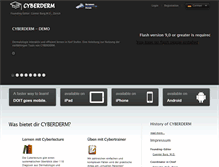 Tablet Screenshot of cyberderm.net